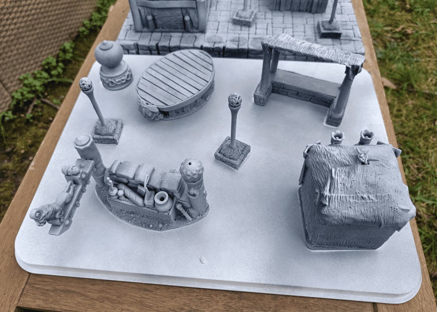 Zenithal priming applied to different scenery batch