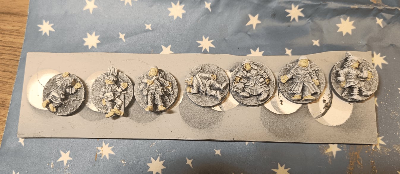 Dead Halfling tokens used as battlefield corpse markers