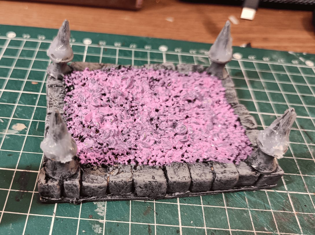 Pink base coat applied following Trent Holbrook&rsquo;s tip