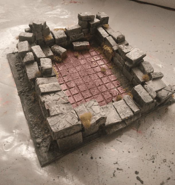 Cake Packaging Ruined Building