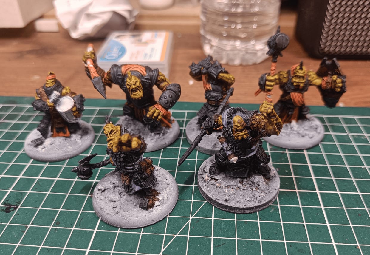 Started painting with large 2x2 bases for individually tough creatures