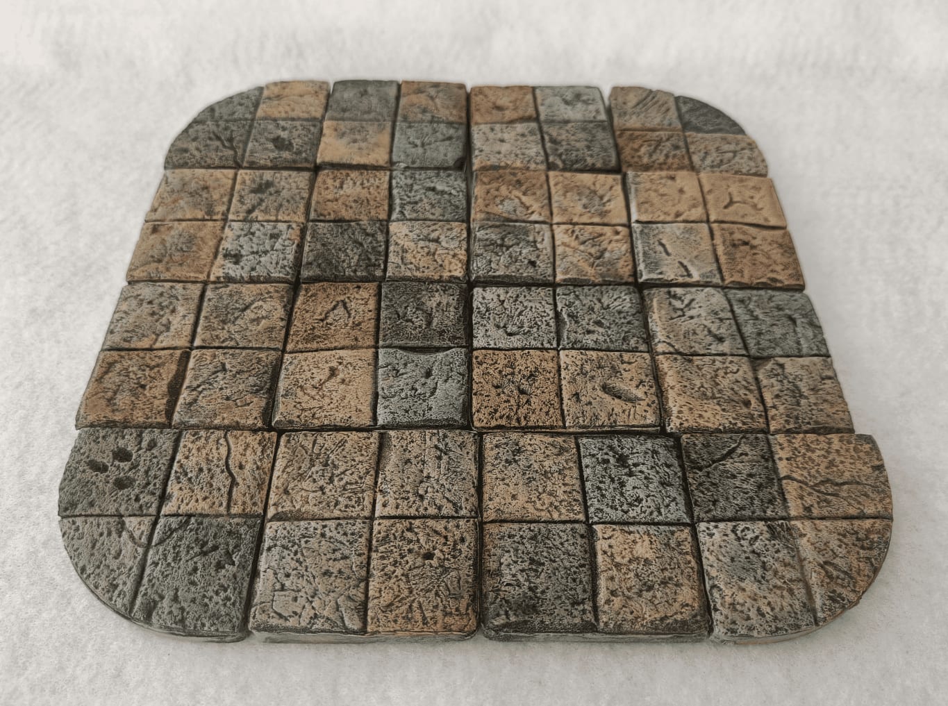 Final result of magnetic dungeon tiles used for corridors