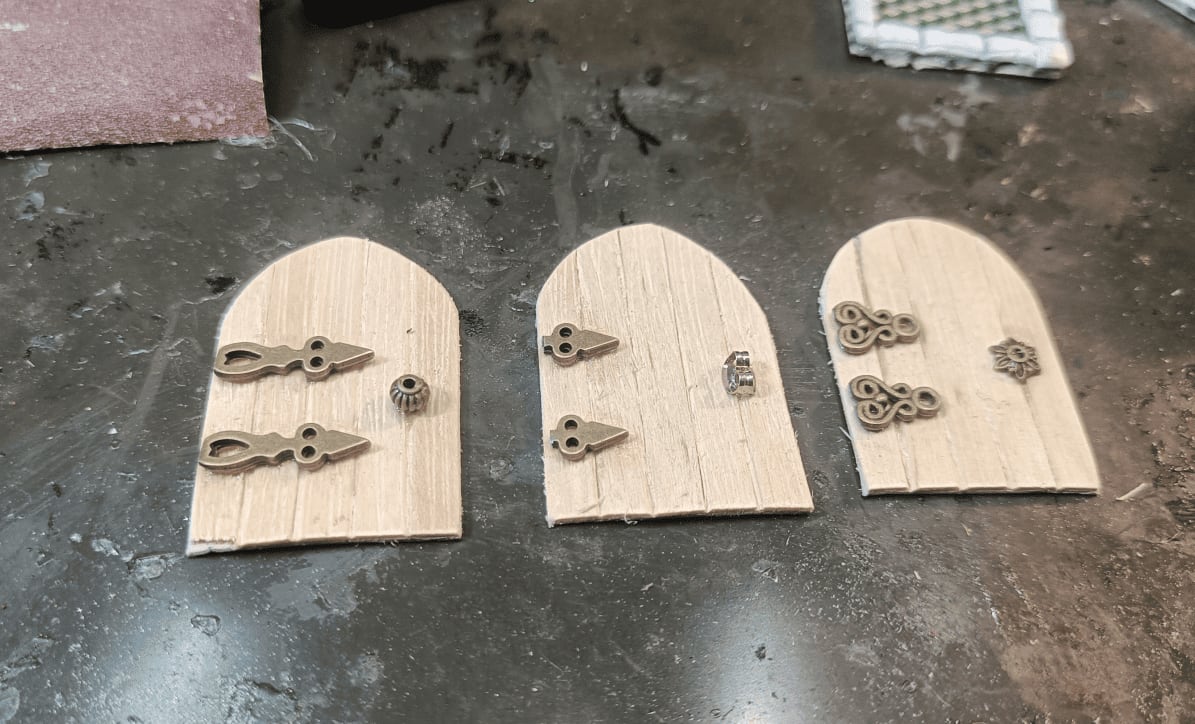 Several handmade doors to supplement pre-printed collection
