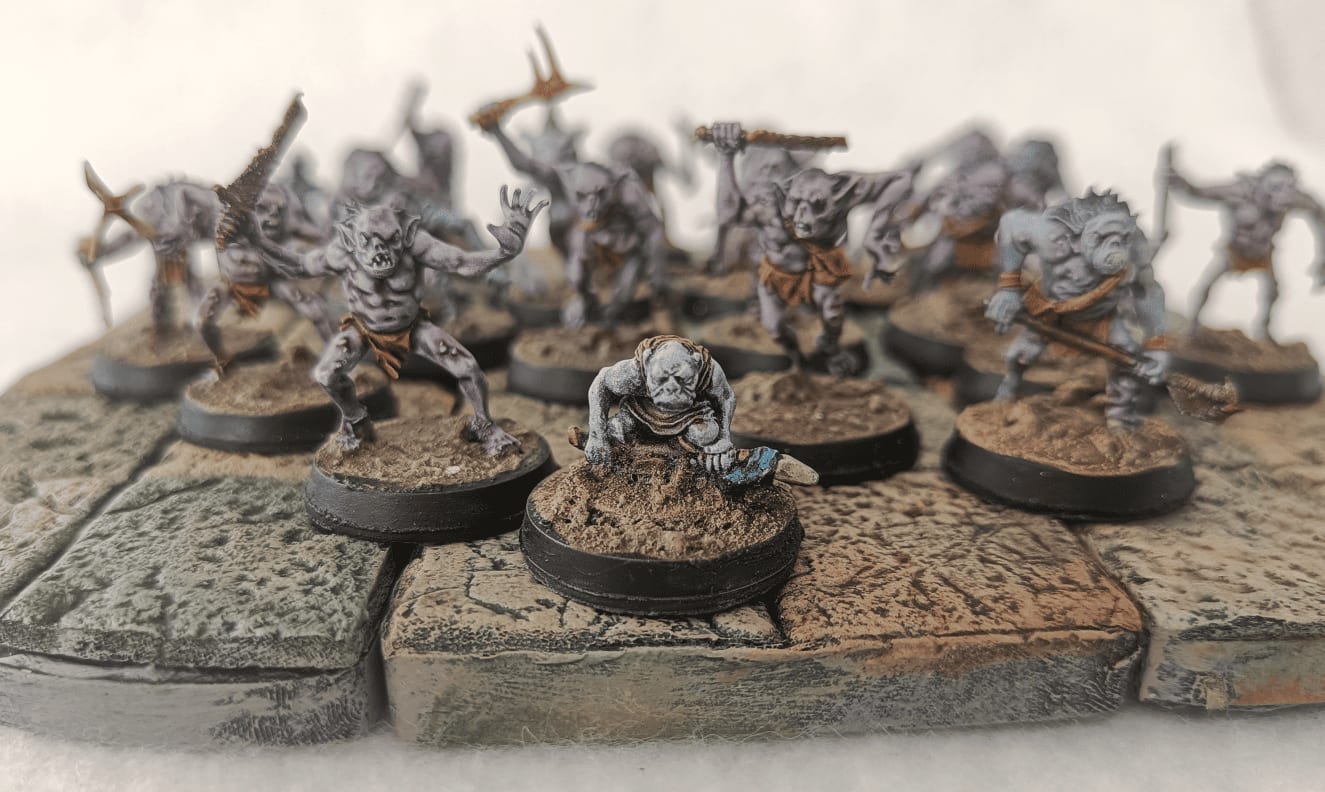 Complete unit with chief miniature added to the Troglodyte group
