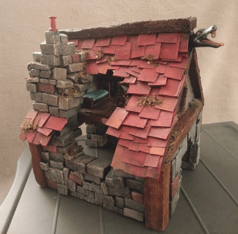 Wooden toy Mordheim House