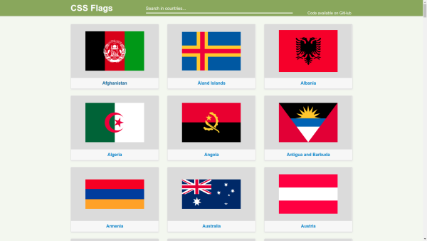 CSS Flags
