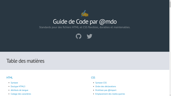 Guide de code