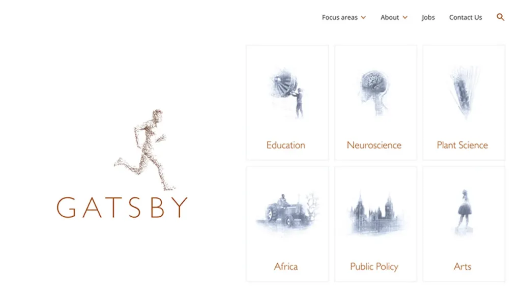 Homepage screenshot for Gatsby