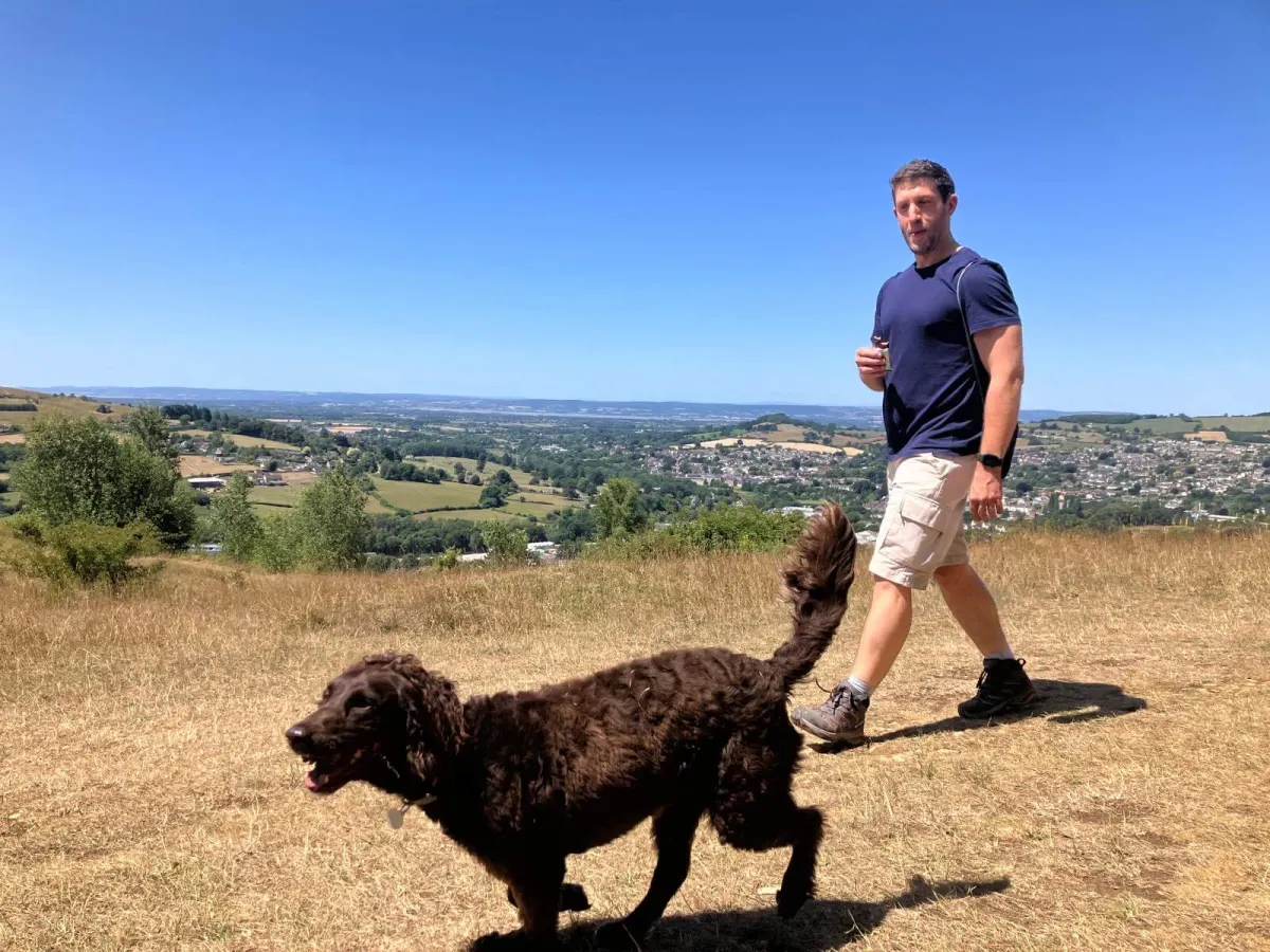 Tom and Aggie on the ramble