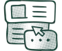Icon showing cards and a mouse cursor