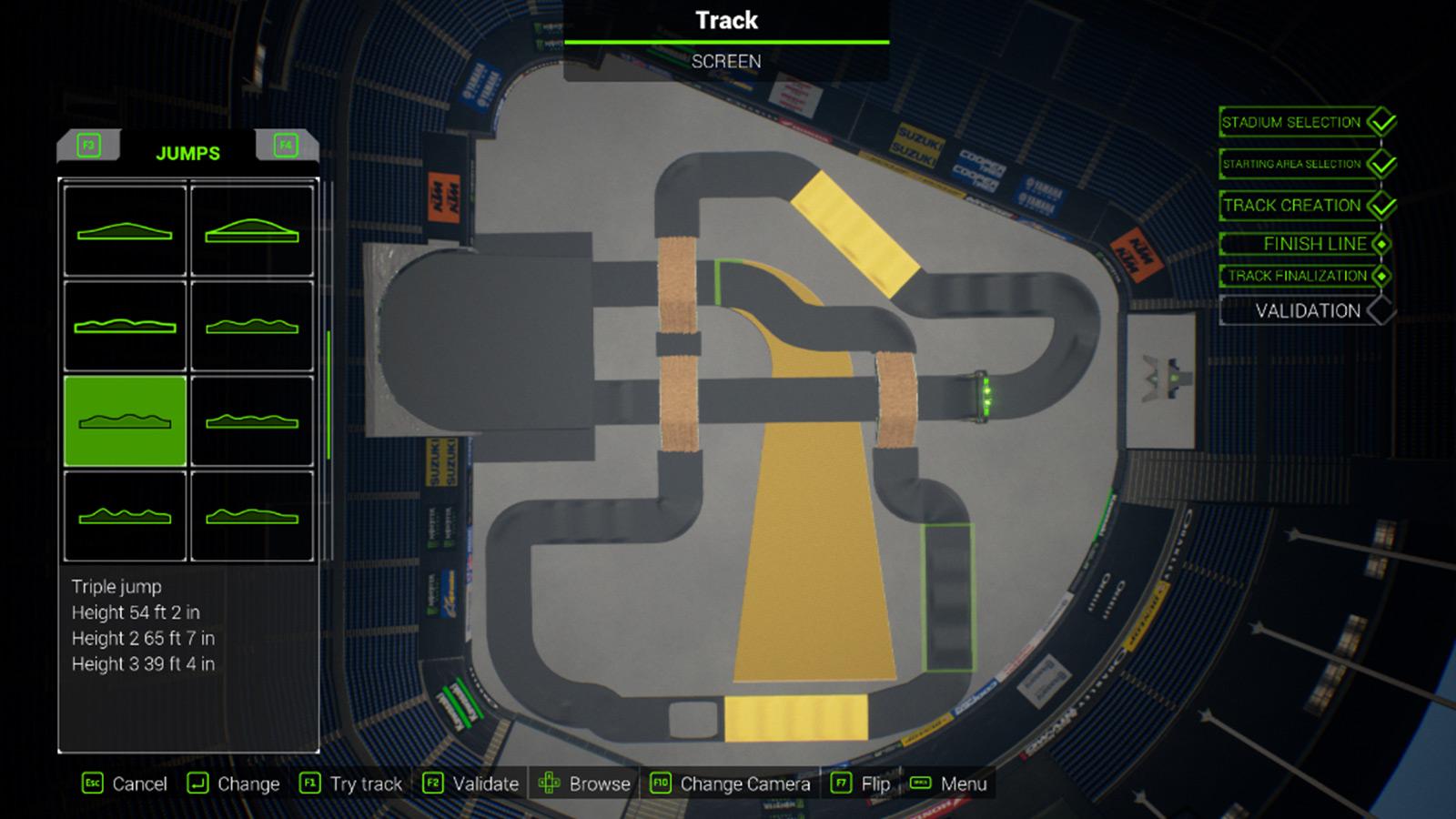 Monster Energy Supercross 2 pályaszerkesztő