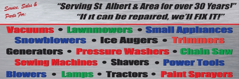 Our selection sign of different services in store for repairs and sales.