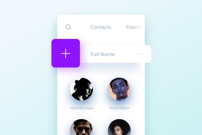 Contacts User List App Screen
