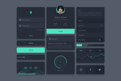 Ivo – Dark UI Kit