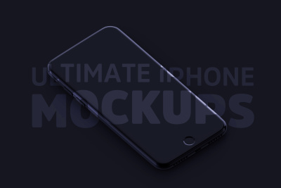 Ultimate B&W iPhone Mockups PSD