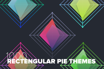 1000 Rectangular Pie Graphs
