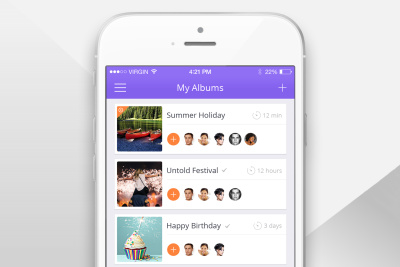 Photo Album App Screen