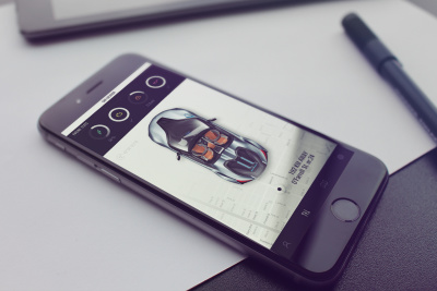 Car Tracking App Screen