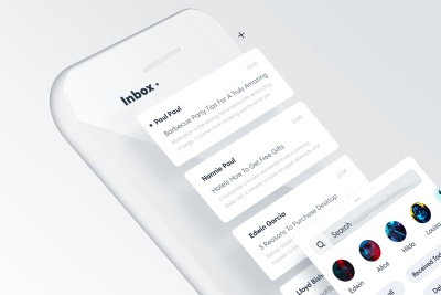 iPhone White Mockup With Layers