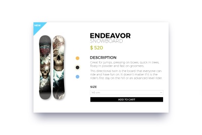 Snowboard Shop Widget
