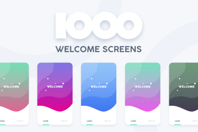 1000 Welcome Login Screens