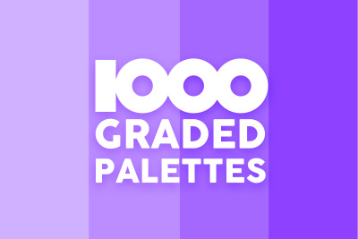 1000 Graded Palettes For Sketch