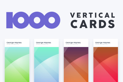 1000 Vertical Cards