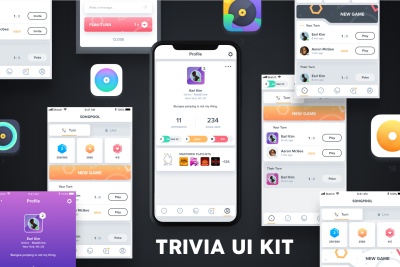 QUIZZ – Trivia Game UI Kit