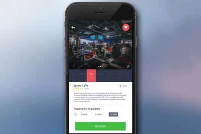 Reservation App Screen