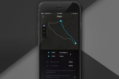 Direction/Maps App Screen