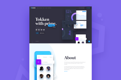 TOKKEN – Cryptocurrency ICO Website