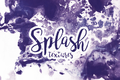 6 Splash Texture Backgrounds