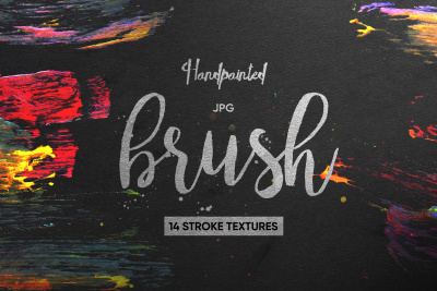 14 Handpainted Brush Textures