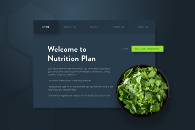 Fitness Web App – Welcome Intro
