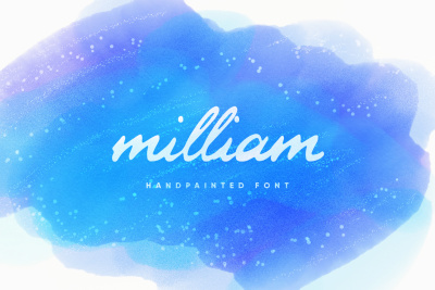 Milliam – Handpainted Font