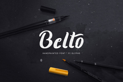 Belto Font – Textured & Hand-Painted