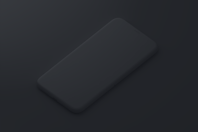 Dark iPhone Clay Mockup