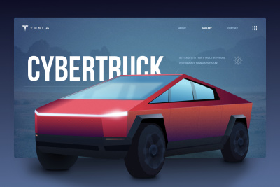 Tesla Cybertruck Illustration