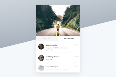 Image Post Card Widget