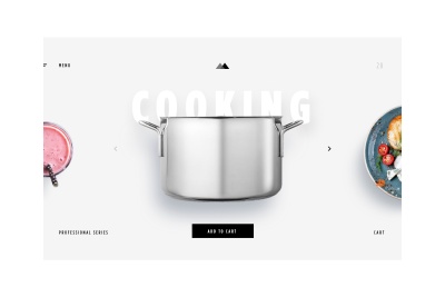 Cooking Items Landing Page