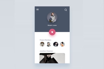 Fashion Artist Social App Screen