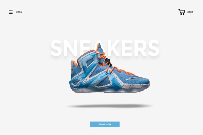 eCommerce – Minimal Landing Page