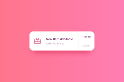 Gift Notification Widget