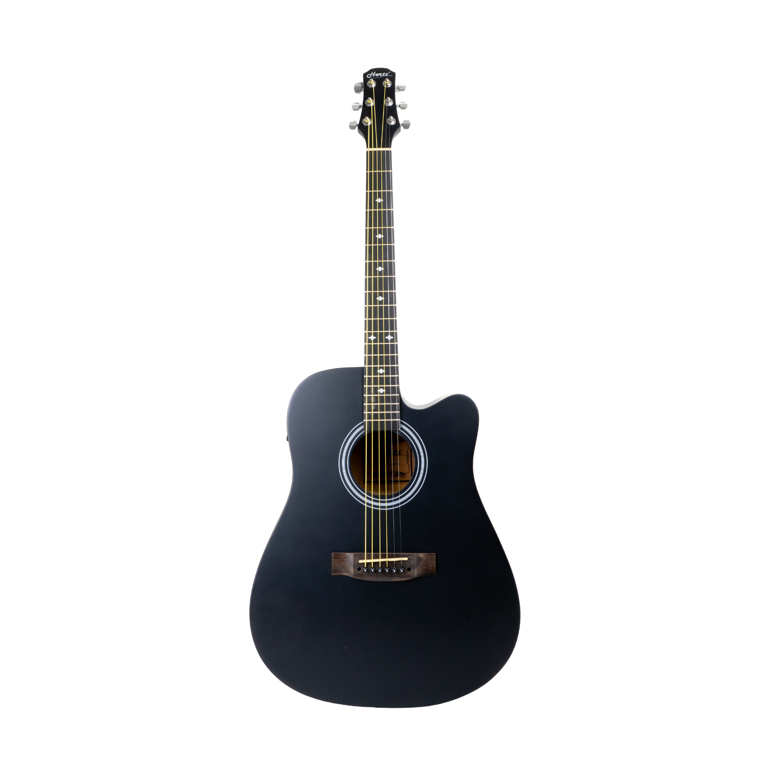 HERTZ HZA5100 Acoustic Guitar with Natural, Black & Tobacco Sunburst Finish for Beginners, Full Size Wooden Guitar for Practice, Stage Performance & Recording view 1