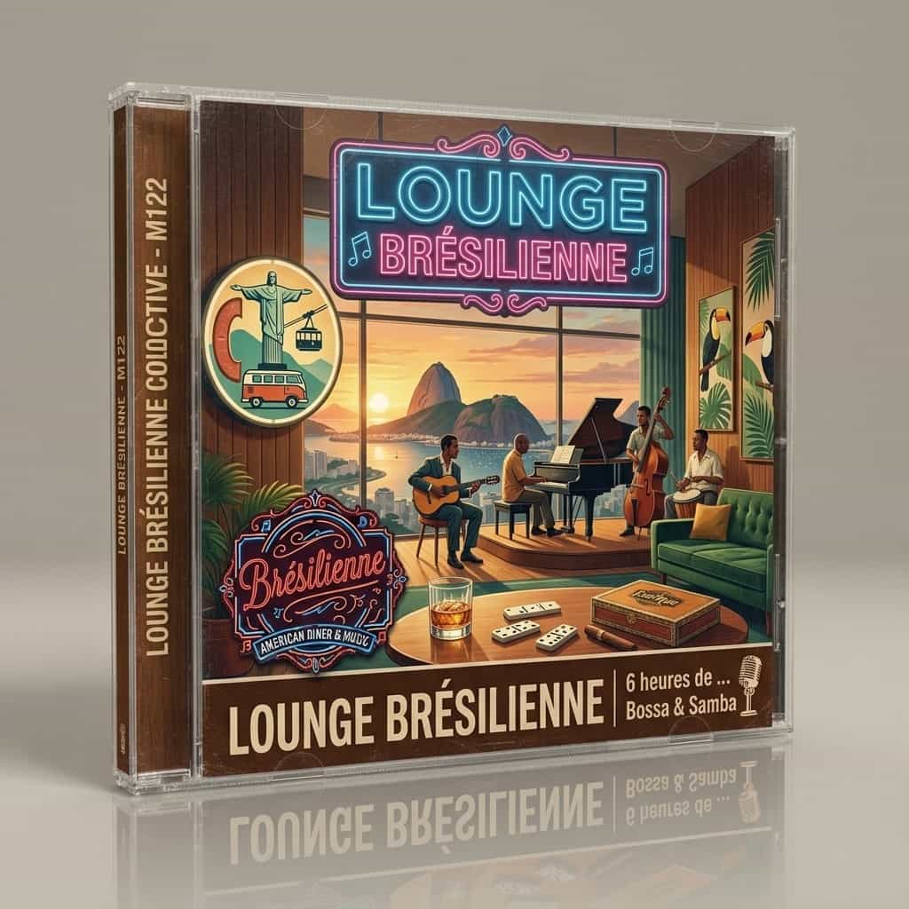 Pochette de l'album Lounge Brésilienne, musique Lounge Brésil sans SACEM pour commerces