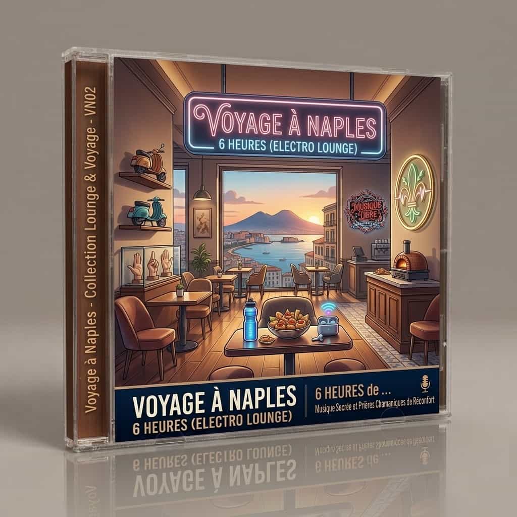 Pochette de l'album Voyage à Naples, musique Lounge Italien sans SACEM pour commerces