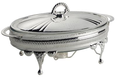 Queen Anne Oval Casserole wth Warmer