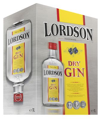 Lordson Dry Gin BIB 300 cl. - Alc. 37,5% Vol.