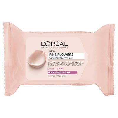 L'Oréal Paris Fine Flowers Wipes Sensitive and Dry Skin 50g