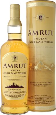 Amrut Indian, Single Malt 70 cl. - Alc. 45% Vol. In gift box.